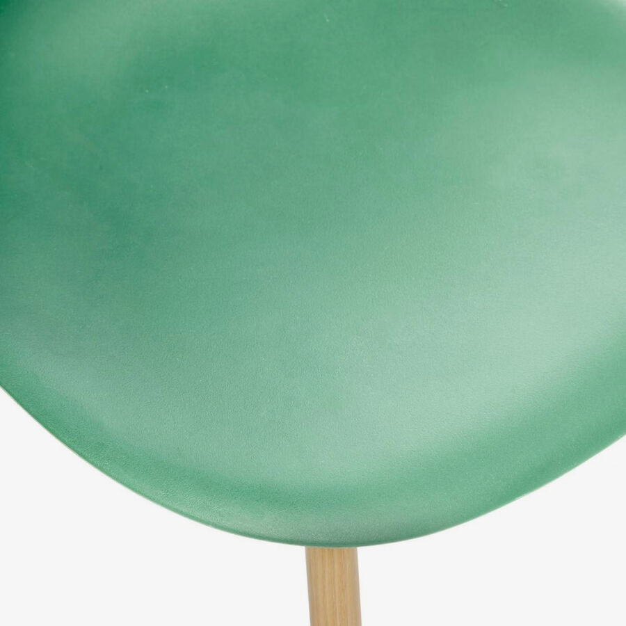 Silla de comedor de polipropileno verde Orel 