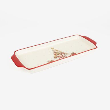 Bandeja de cerámica Árbol Navidad 40x15cm