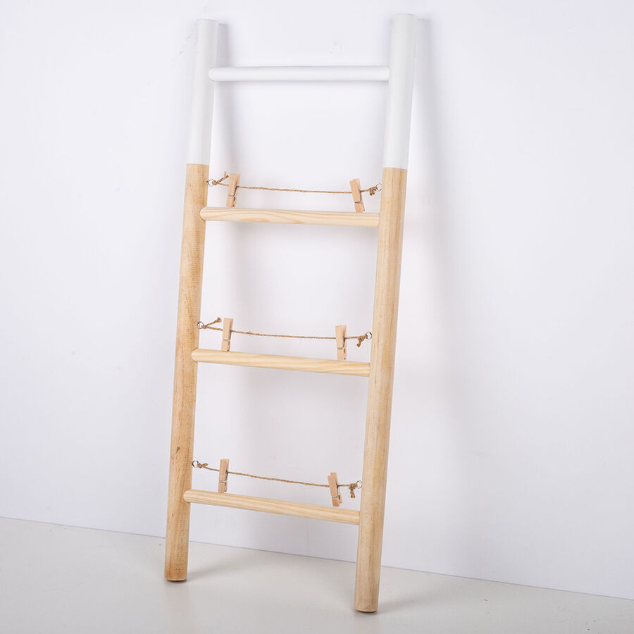 Portafotos escalera de bambú 25x60cm