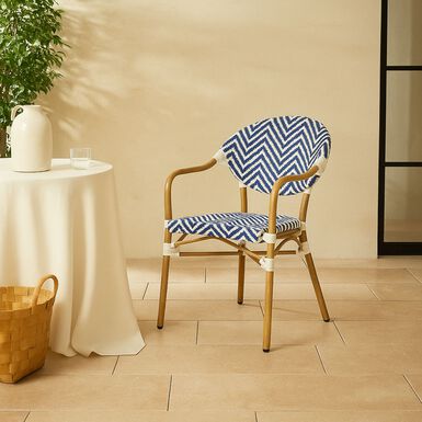 Silla de jardín de ratán sintético Marine 57x60x83cm