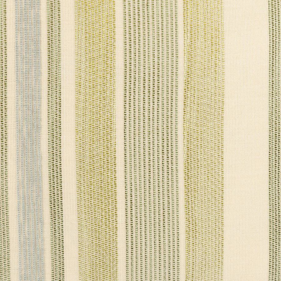 Funda de coj&iacute;n exterior de algod&oacute;n reciclado raya verde Baris 45x45cm