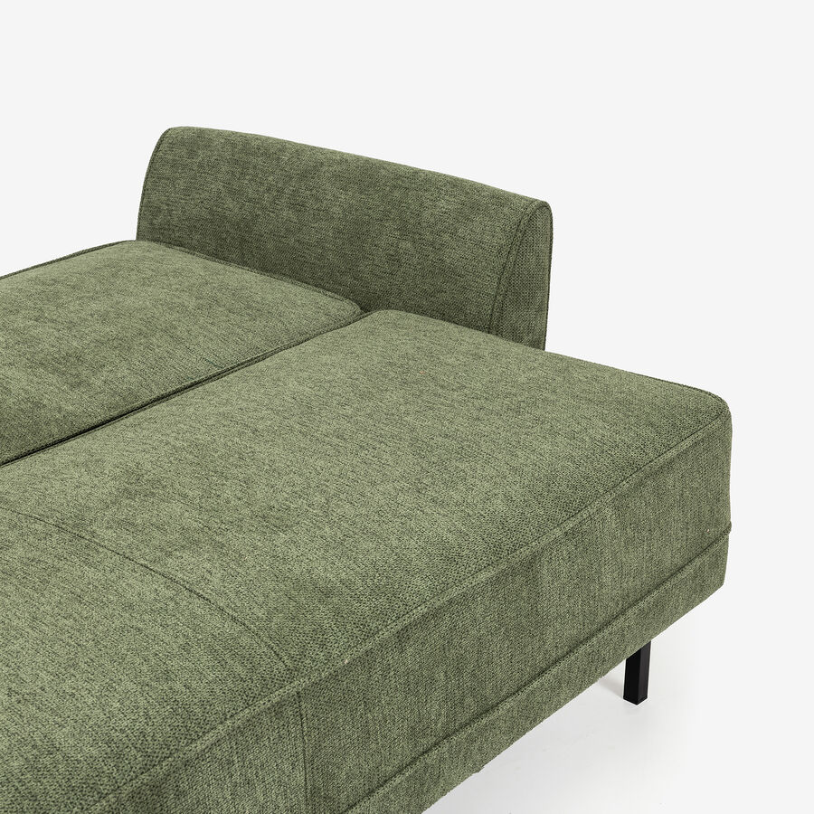Sofá cama de 3 plazas verde Fules 212x85x85cm