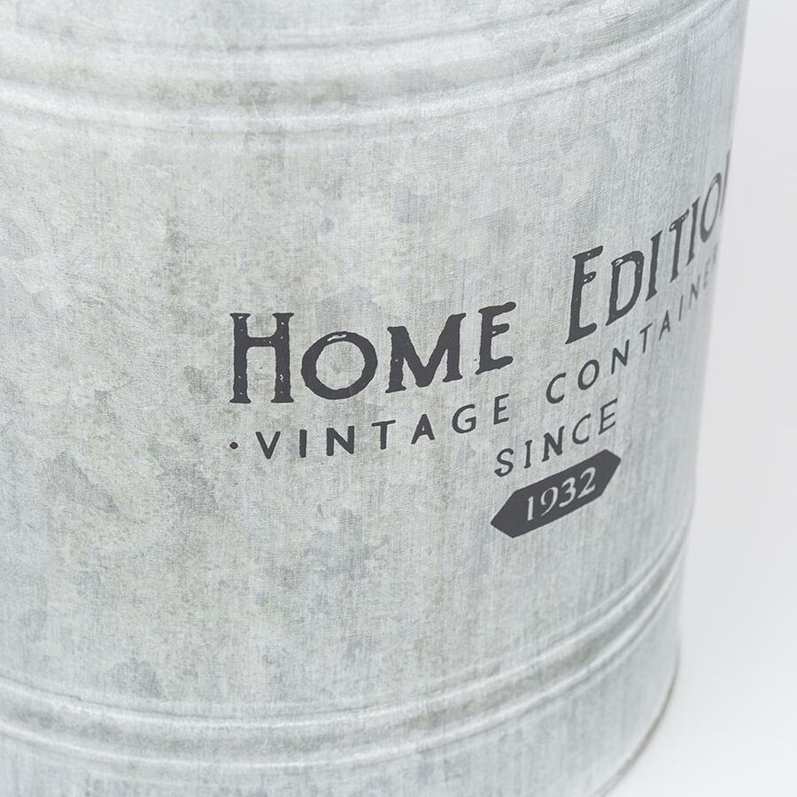 Cubo de metal Zinc Vintage en varias medidas