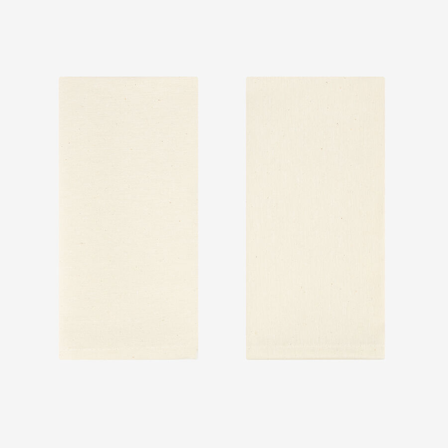 Set 2 servilletas de algodón y poliéster beige Faura 45x45cm
