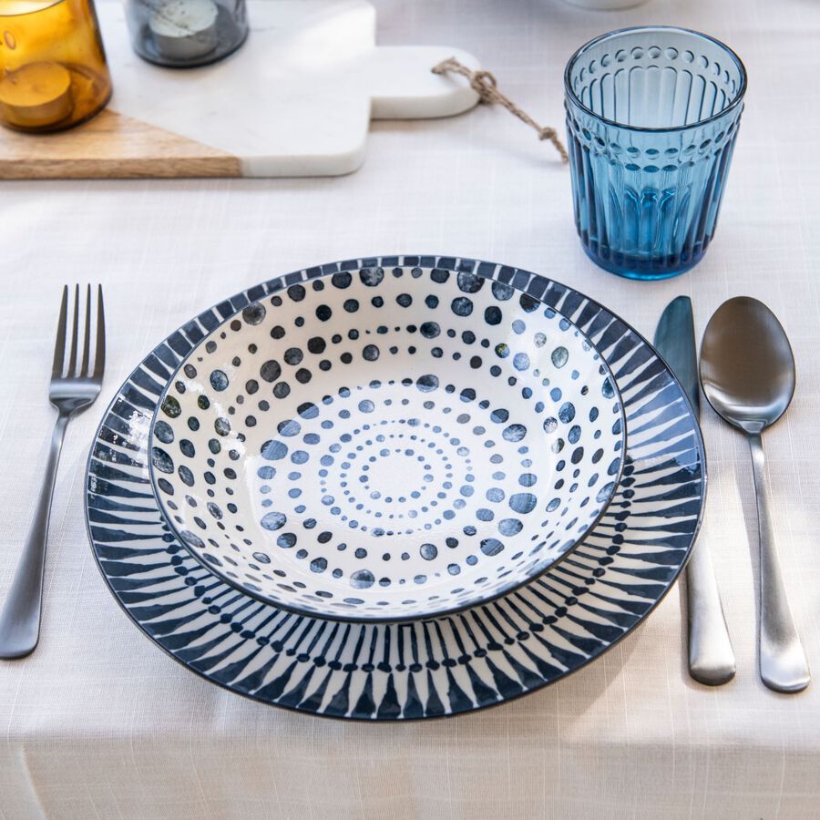 Plato llano de porcelana Ming &Oslash;27cm