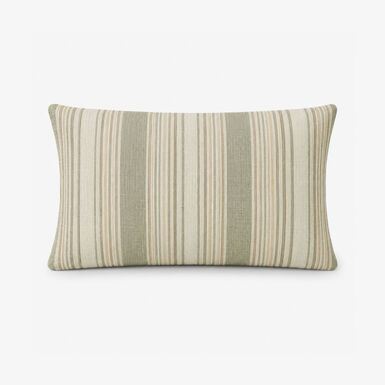 Funda de coj&iacute;n reversible verde de algod&oacute;n y poli&eacute;ster Sira 30x45cm