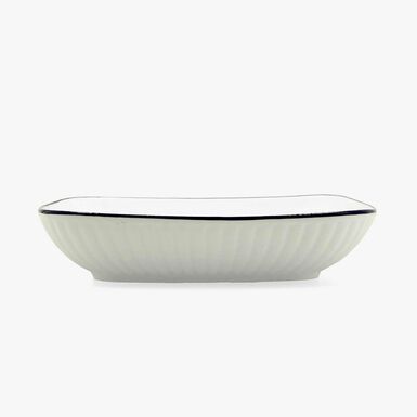 Bandeja de cerámica con relieve 19,5x3,6cm Siena