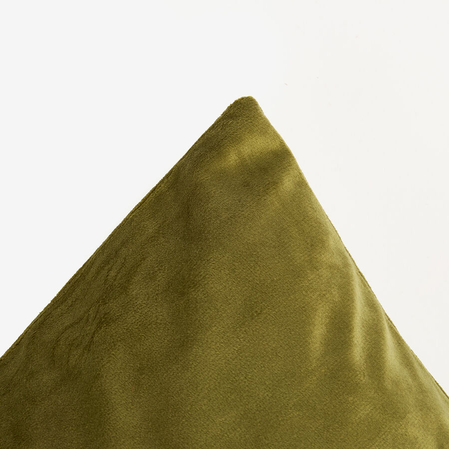 Funda de cojín velvet verde 45x45cm