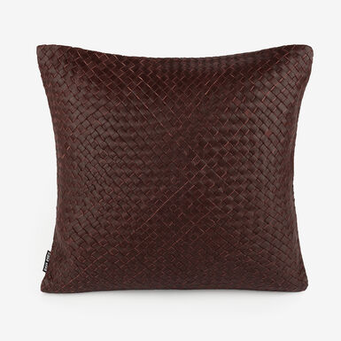 Funda de cojín de piel velvet granate Nappa 45x45cm