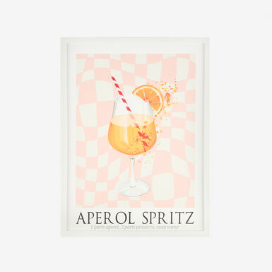 Cuadro con marco y cristal Aperol Spritz 30x40cm