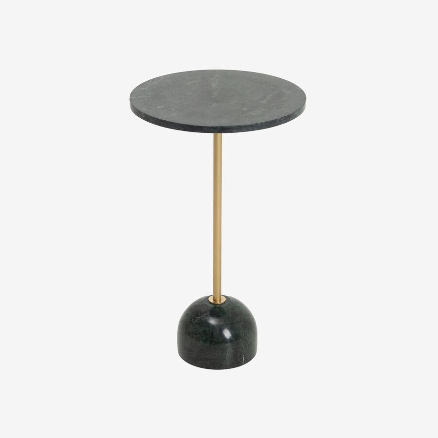 Mesa auxiliar de mármol verde Kern Ø35x58cm Clau&Chloe