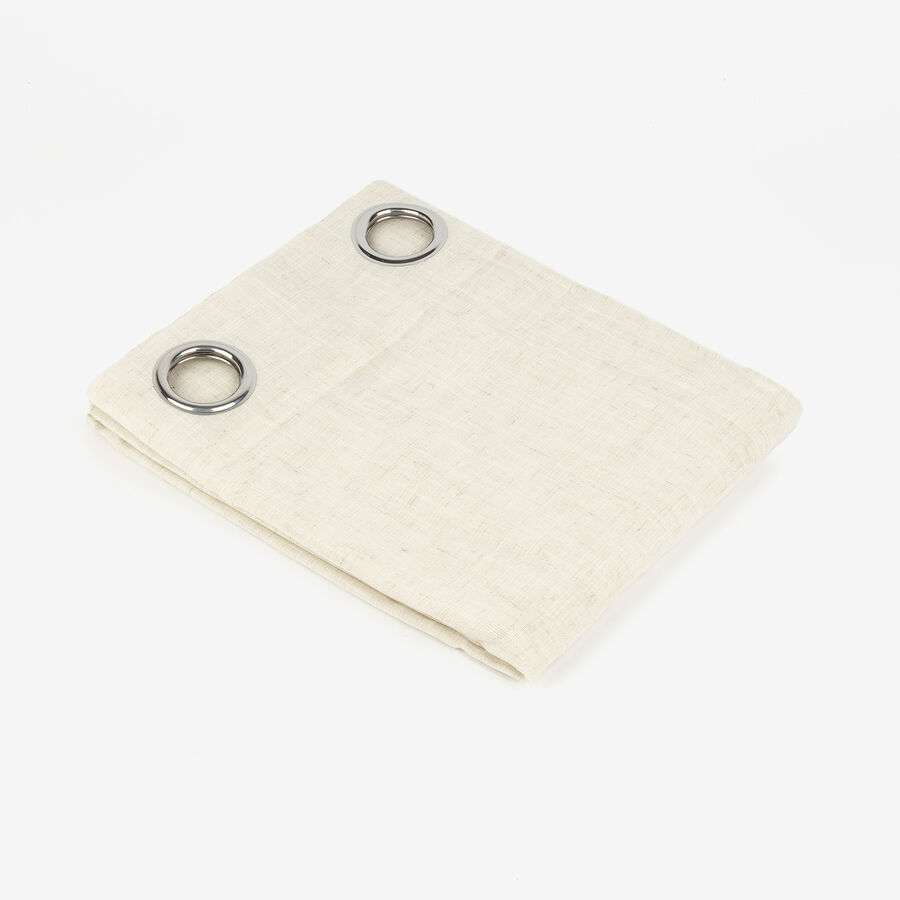 Cortina de lino de beige 140x240cm