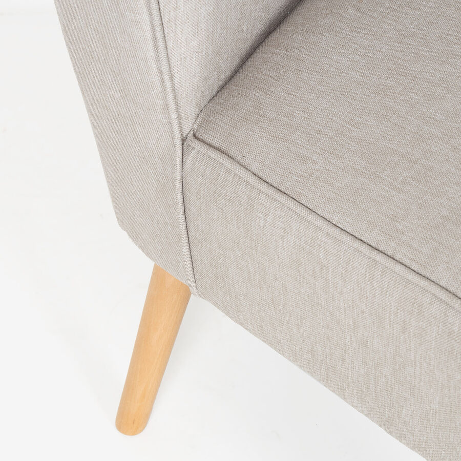 Butaca beige claro Rita 58x64x80cm