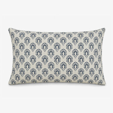 Funda de coj&iacute;n reversible amarilla de algod&oacute;n y poli&eacute;ster Sira 30x45cm