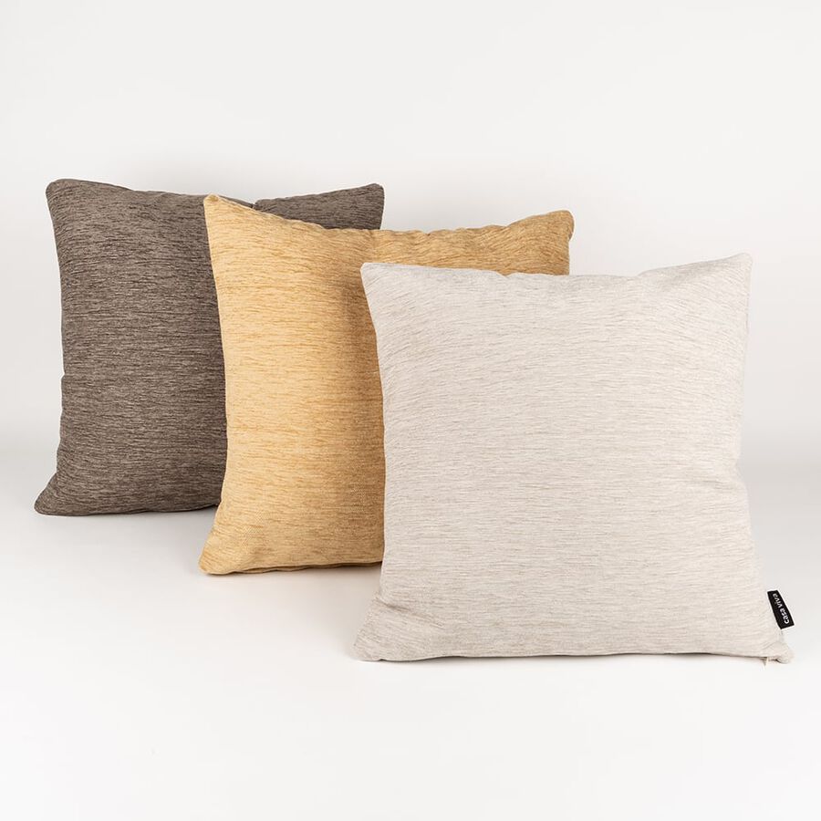 Funda de coj&iacute;n Velour marfil 45x45cm