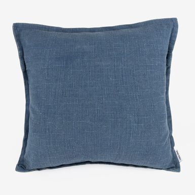 Funda de cojín de algodón azul Frida 45x45cm