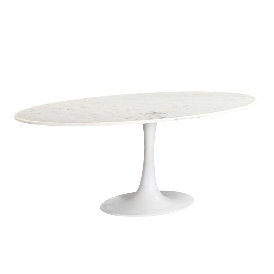 Mesa de comedor de mármol y metal Hefei 200x100x76cm Clau&Chloe