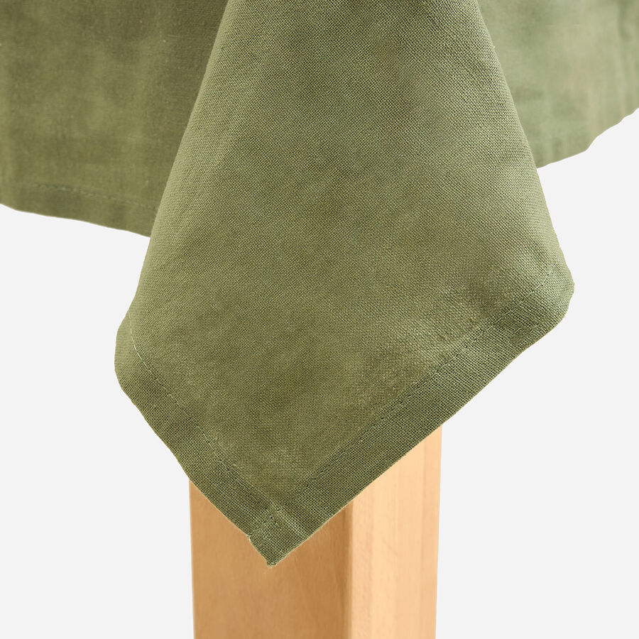 Mantel de algod&oacute;n verde Forest 140x140cm