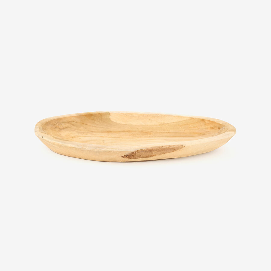 Centro de mesa de madera teca &Oslash;35cm