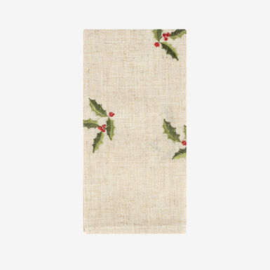 Servilleta de lino beige Acebo 45x45