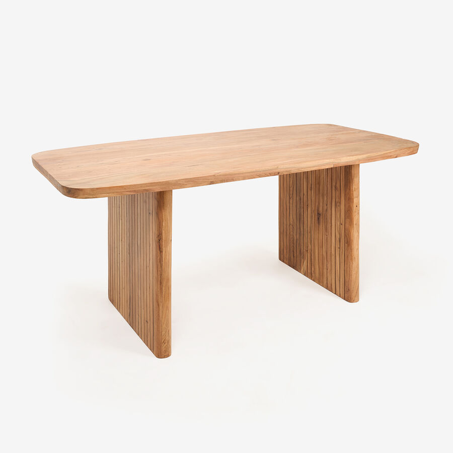 Mesa de comedor de madera de acacia 180x90x77cm Clau&Chloe