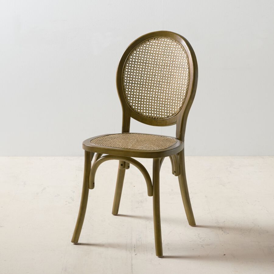 Silla de comedor de madera de olmo 45x42x94cm
