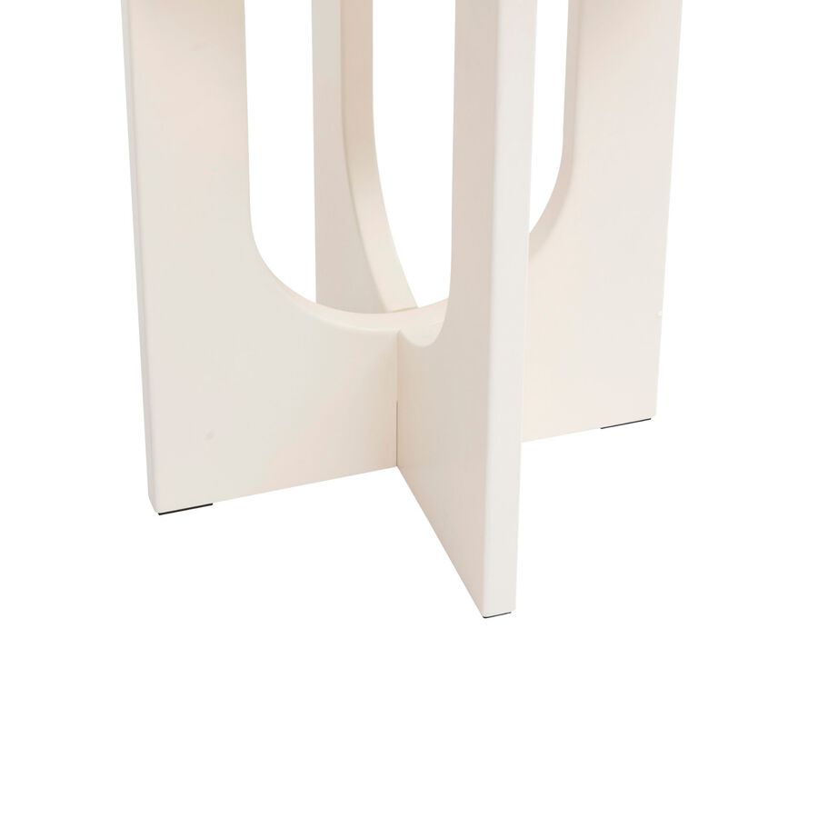 Mesa auxiliar de madera DM blanca Camelia &Oslash;40x51cm