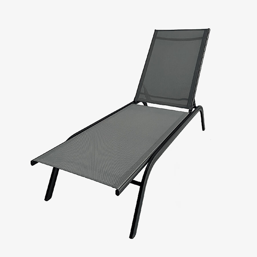 Tumbona de jard&iacute;n de textileno gris Oasis