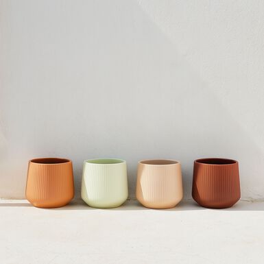 Macetero de cer&aacute;mica Aike &Oslash;14x14cm