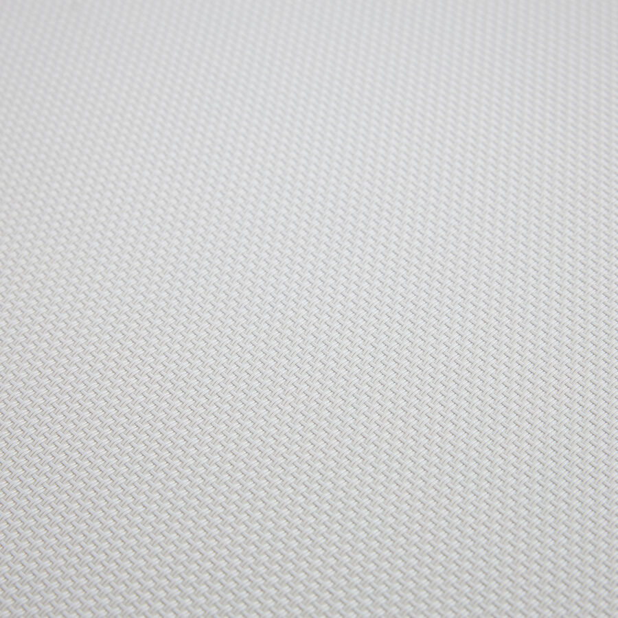 Tumbona reclinable de aluminio con ruedas blanca 64x200x89cm