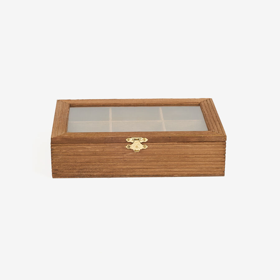 Caja para infusiones de madera 24x16x6cm