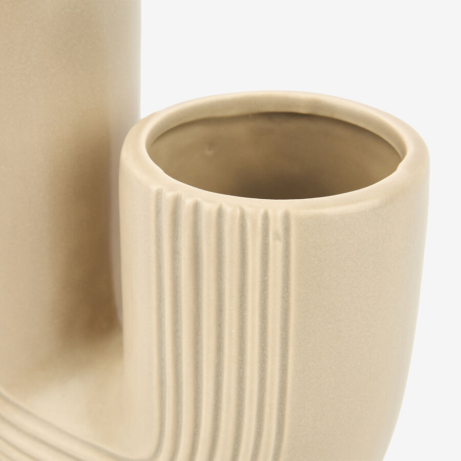 Jarrón cerámica blanca Daira 16cm