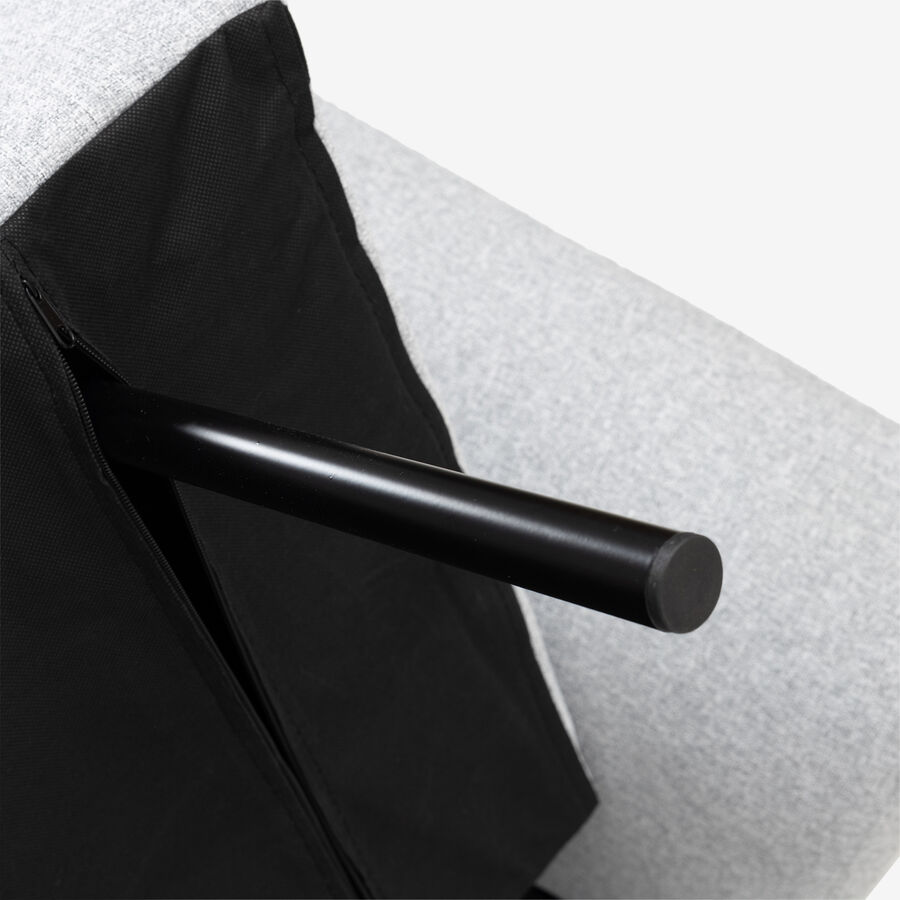 Sofá cama de 3 plazas gris Barita 216x85x85cm