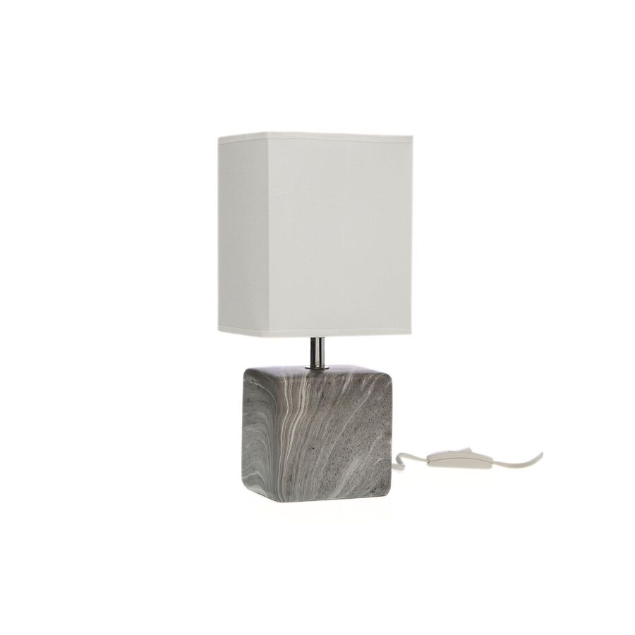 Lámpara de mesa de cerámica gris Aina 13x11x30cm