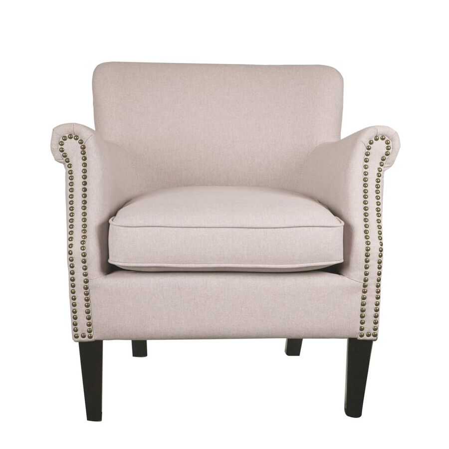 Butaca de poliéster beige Aurora 76x78x79cm Clau&Chloe