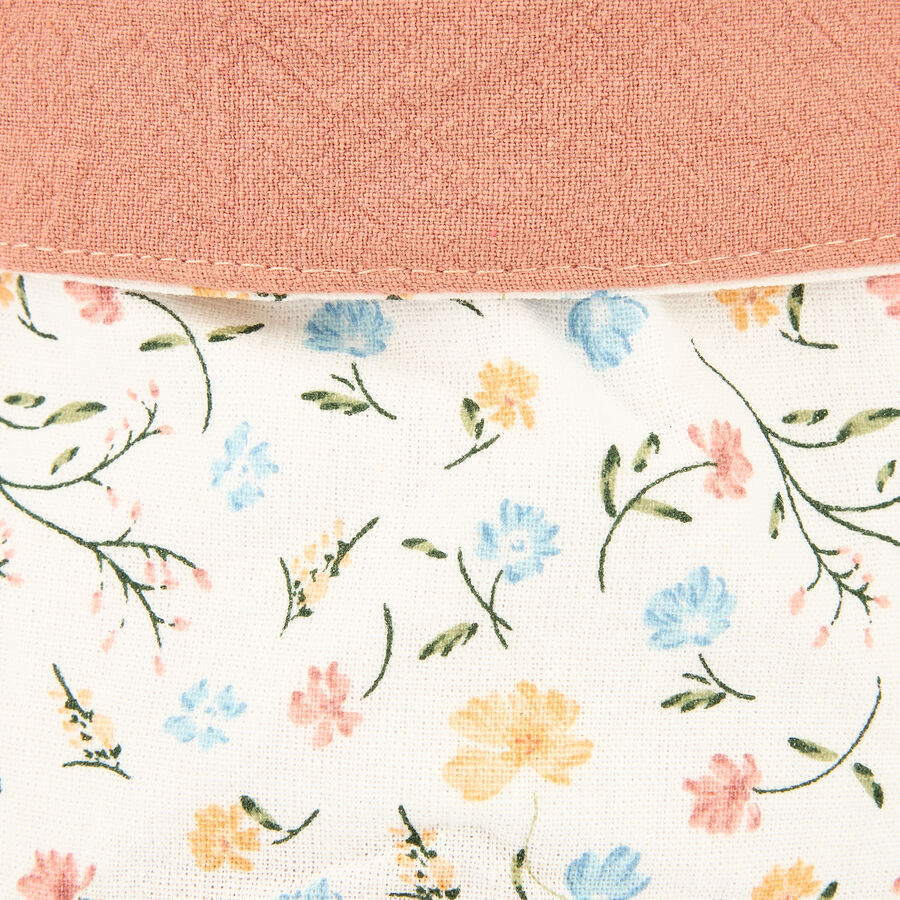 Panera de algod&oacute;n con estampado de flores 15x18cm