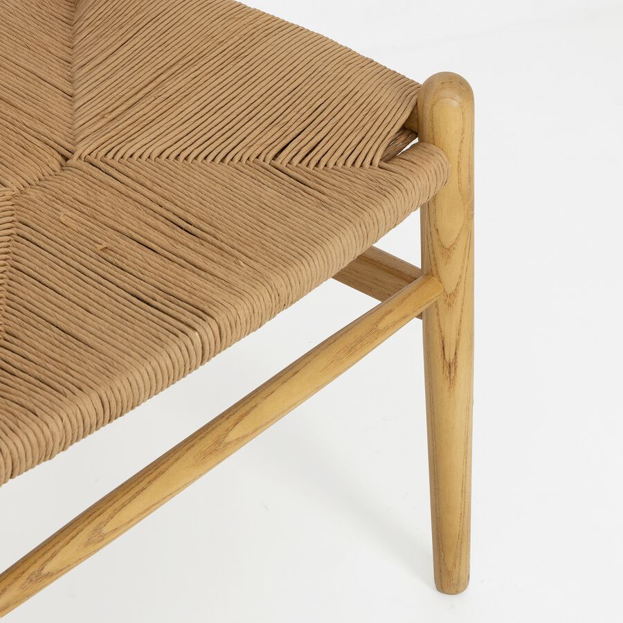 Silla de comedor de madera natural Irma 49x42x78cm Clau&Chloe