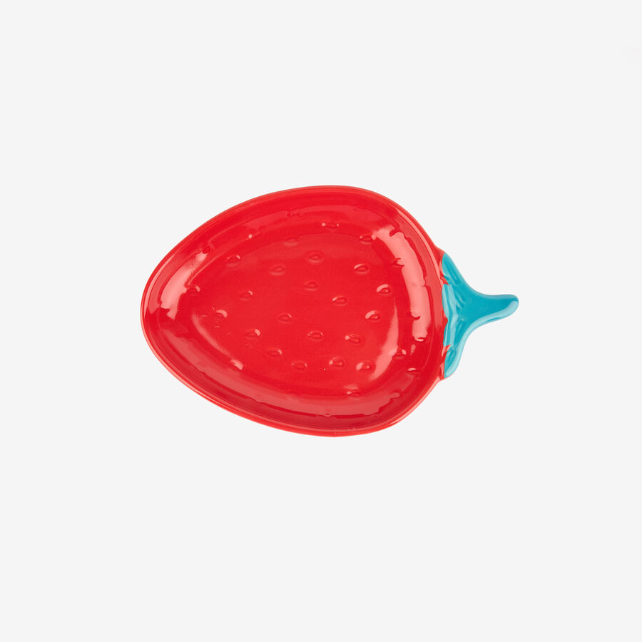 Plato de gres Fresa 18x12cm