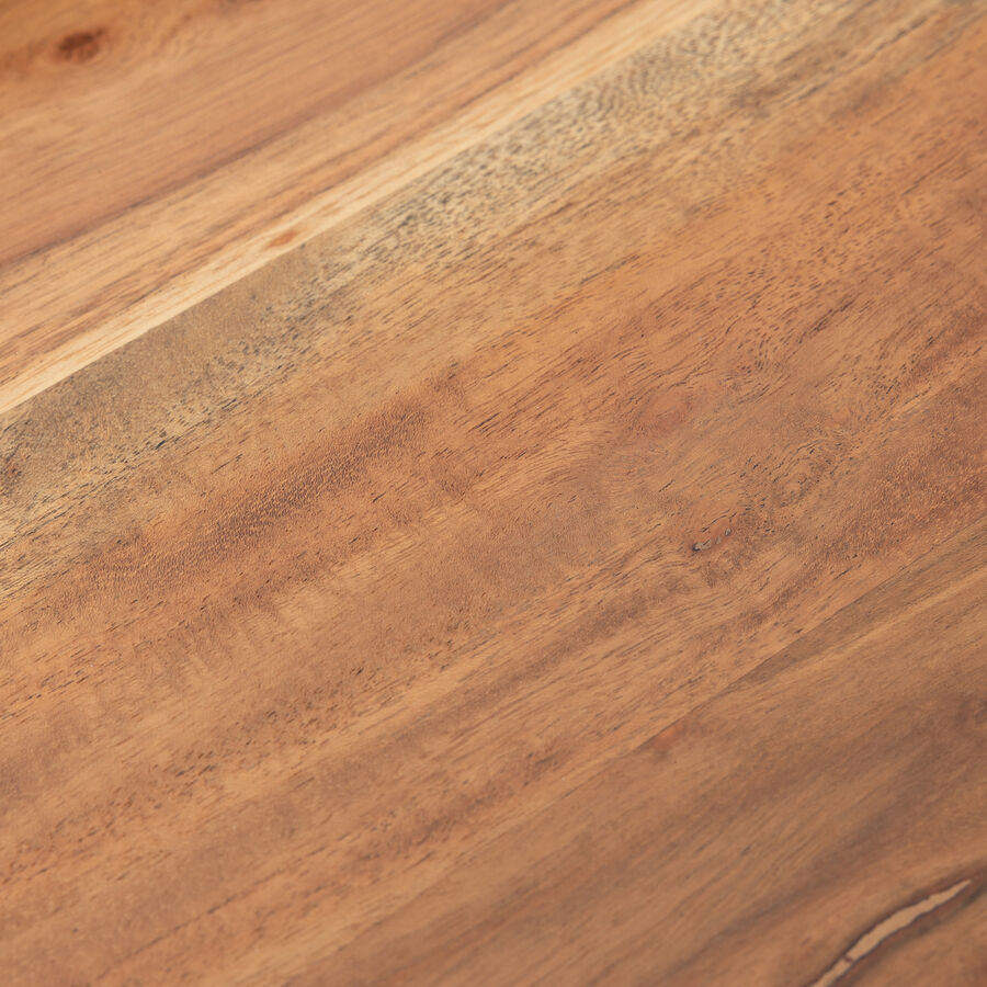 Camarera de madera de acacia y metal negro Jal 68x33x71cm