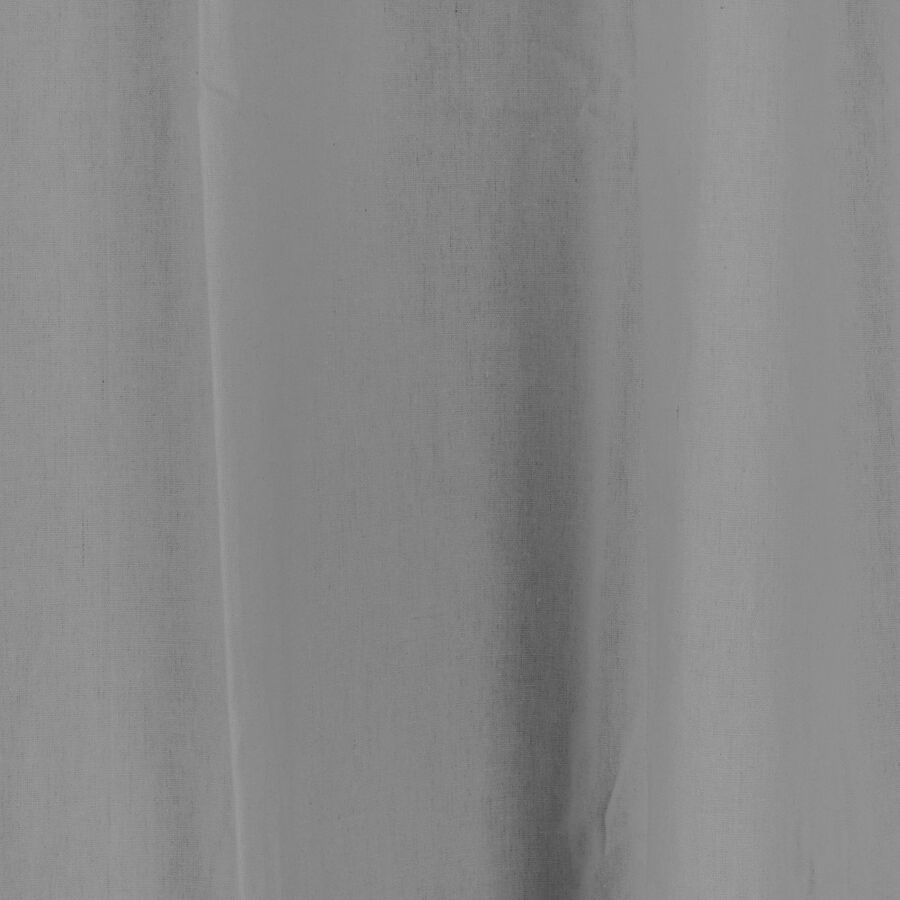 Cortina gris de algodón y poliéster 140x260cm