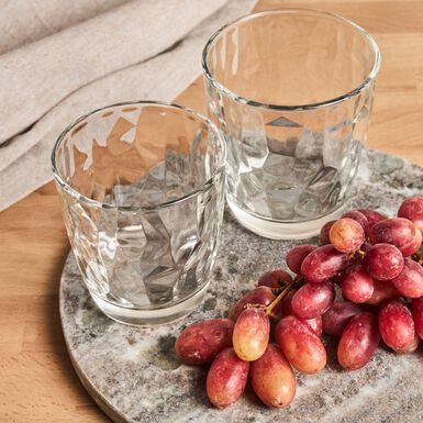 Vaso agua de cristal Diamond transparente 39cl - Bormioli