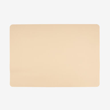 Mantel individual de polipiel beige 43x30cm
