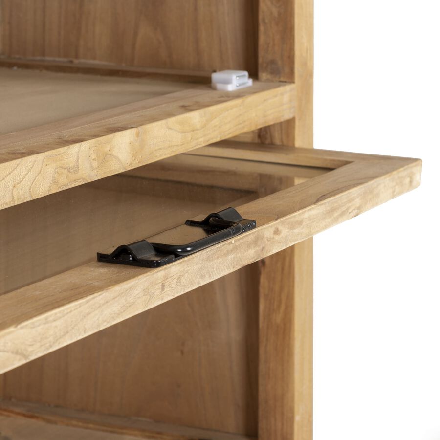 Estantería de madera olmo reciclada Nimea 208cm