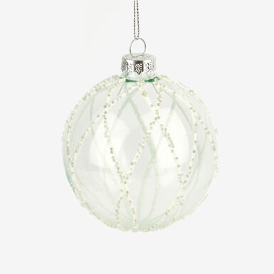 Bola decorativa plateada