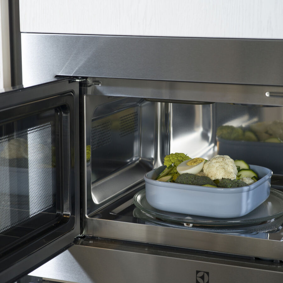 T&aacute;per herm&eacute;tico plano de PP gris Pull Box 1L