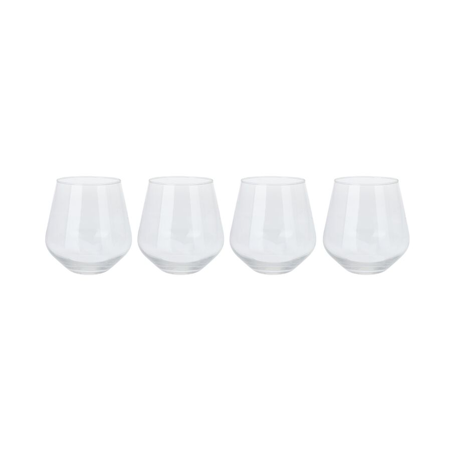 Set de 4 vasos de agua de cristal 45cl