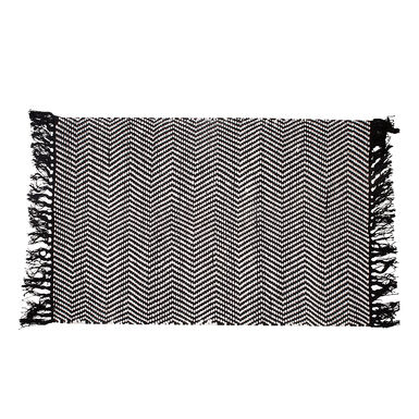 Alfombra de algod&oacute;n Black&White 140x220cm