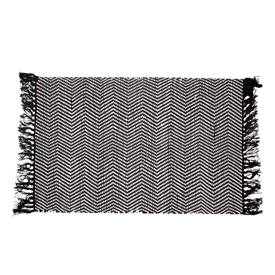 Alfombra de algod&oacute;n Black&White 140x220cm