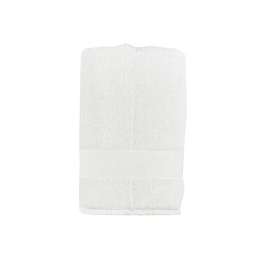 Toalla de lavabo de algodón blanco cálido Vic 50x100cm - 500 gr/m²