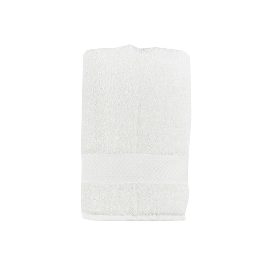 Toalla de lavabo de algodón blanco cálido Vic 50x100cm - 500 gr/m²